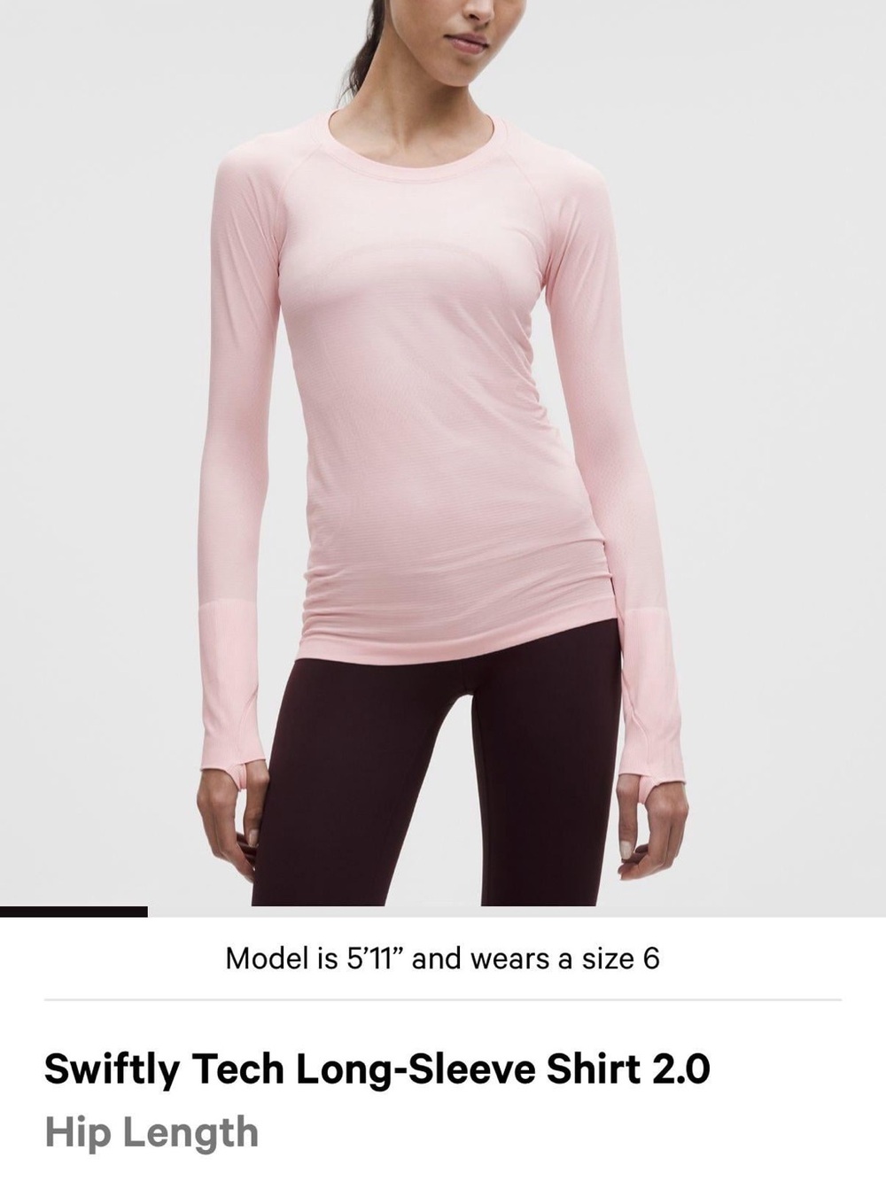 Lululemon Swiftly Tech Long Sleeve